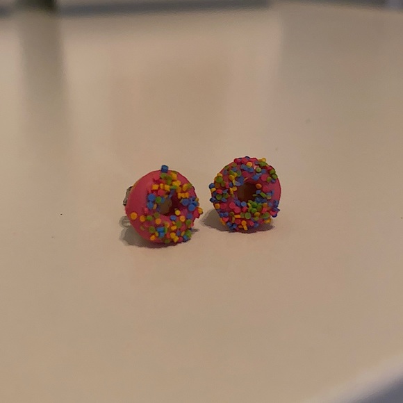 Set of 2 Clay Donut Earrings - Picture 2 of 7